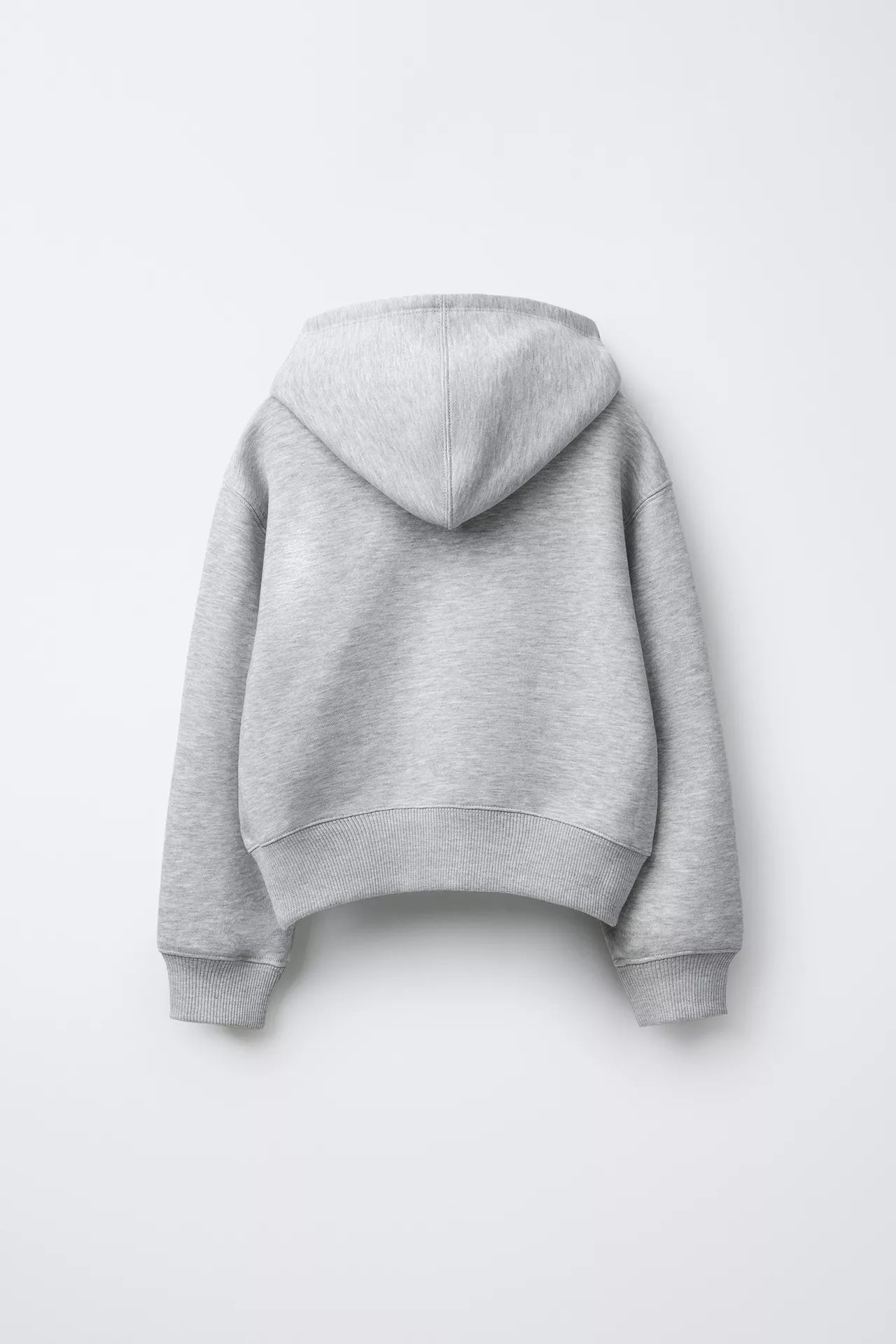 BASIC PATCH LOGO HOODIE - GREY