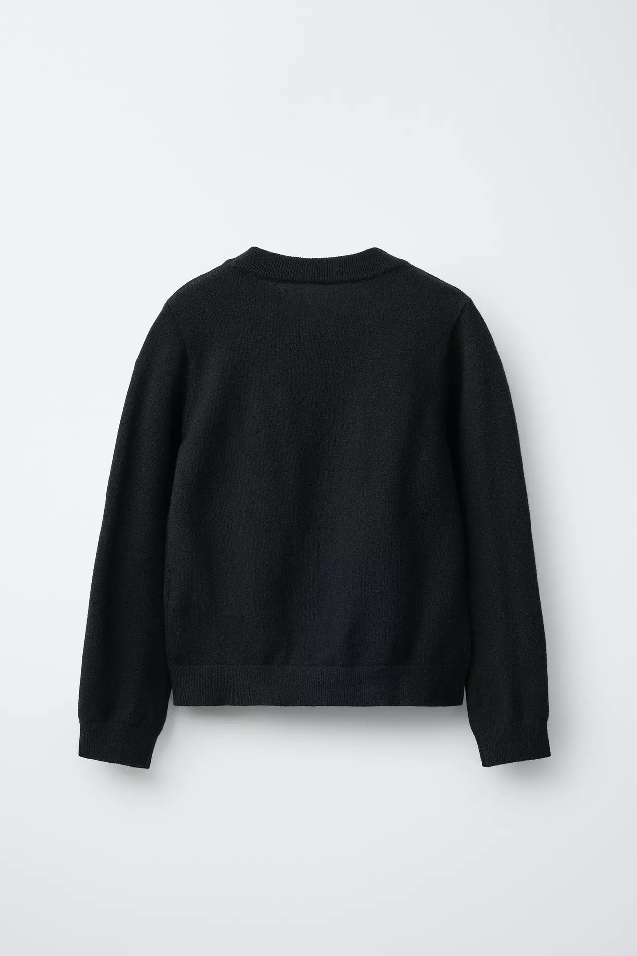BASIC KNIT JUMPER - BLACK