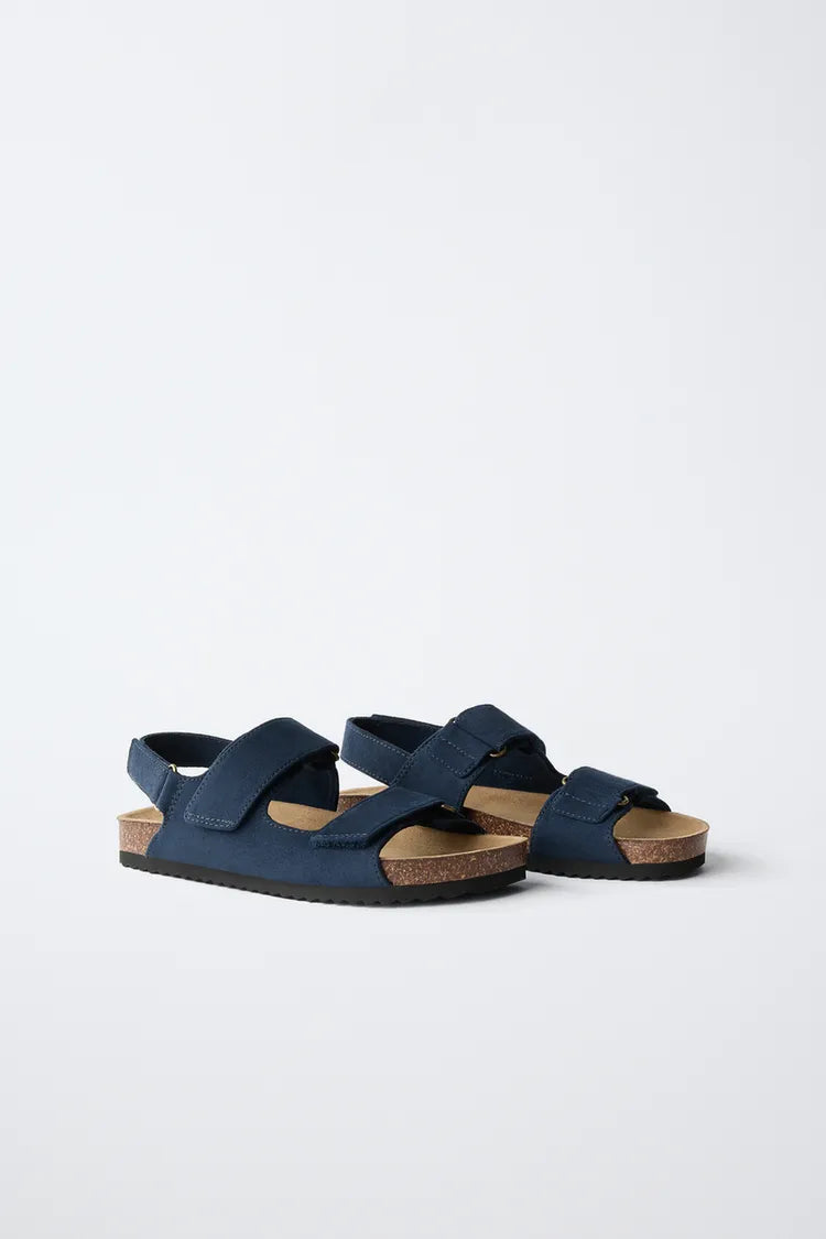 CROSSOVER SANDALS - NAVY