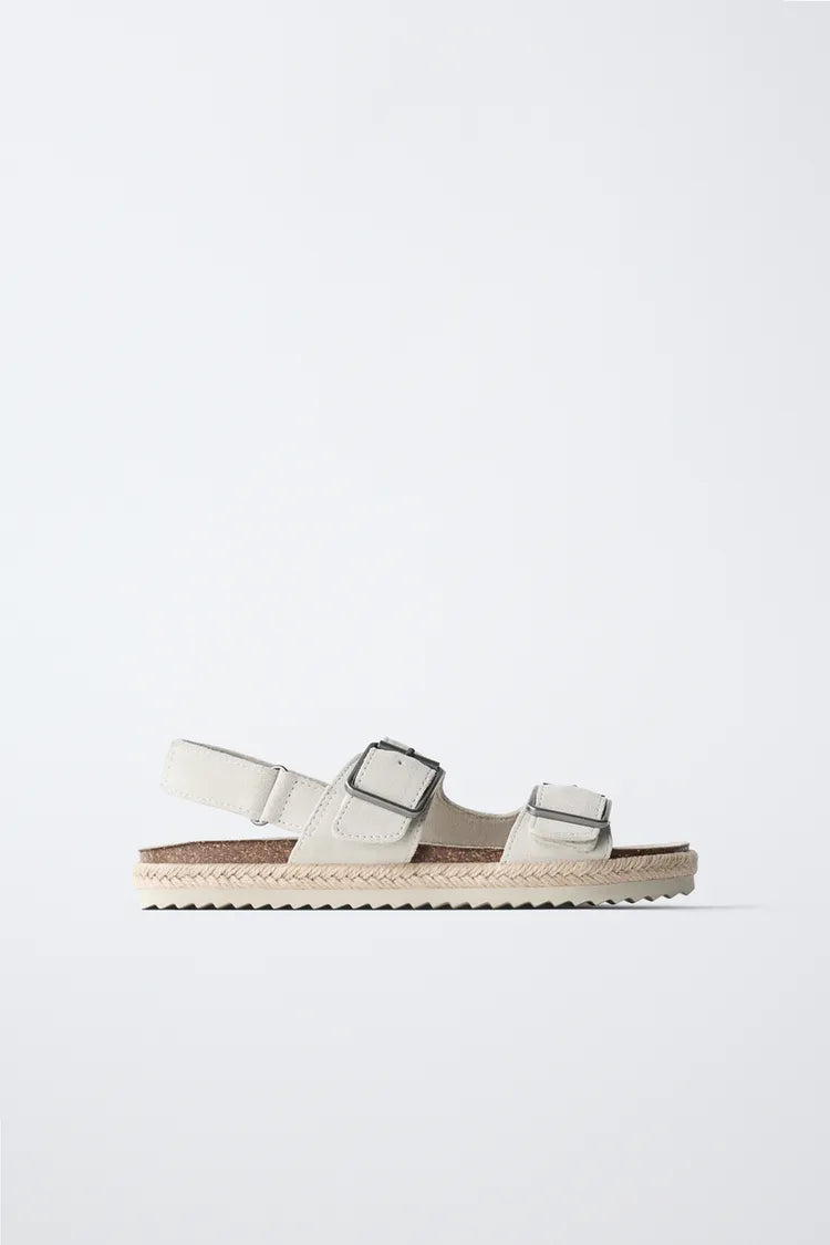 CROSSOVER SANDALS - OFF WHITE