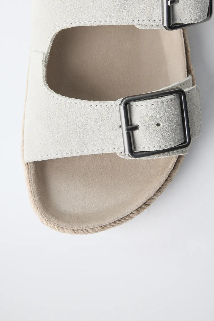 CROSSOVER SANDALS - OFF WHITE
