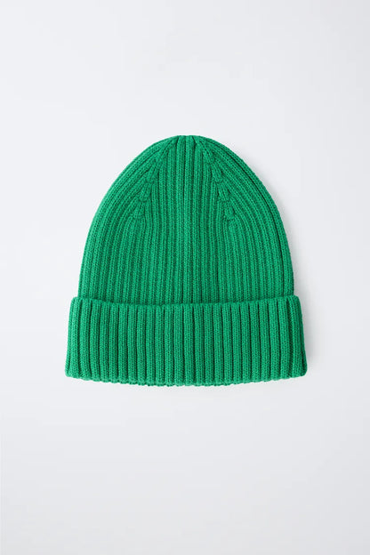 KNIT BEANIE - GREEN