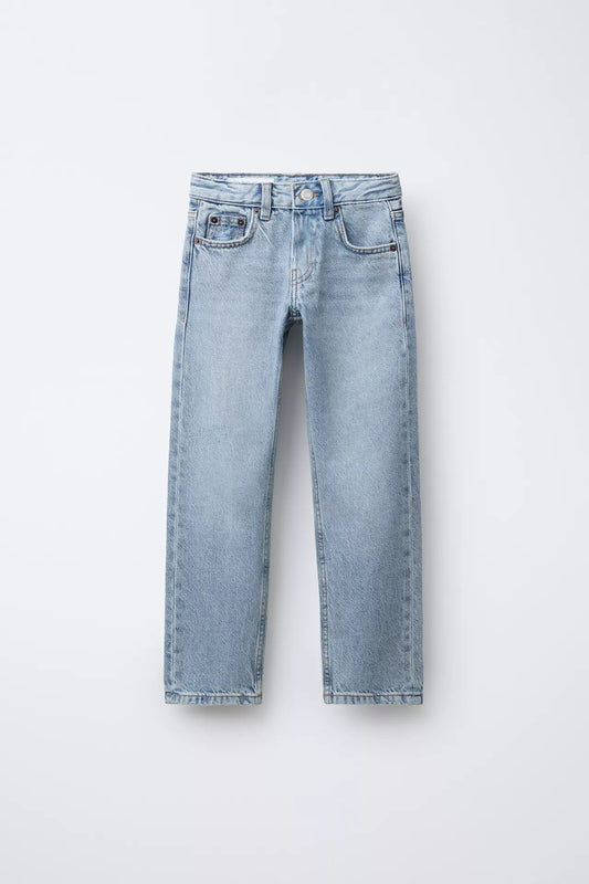 STRAIGHT LEG JEANS - LIGHT DENIM