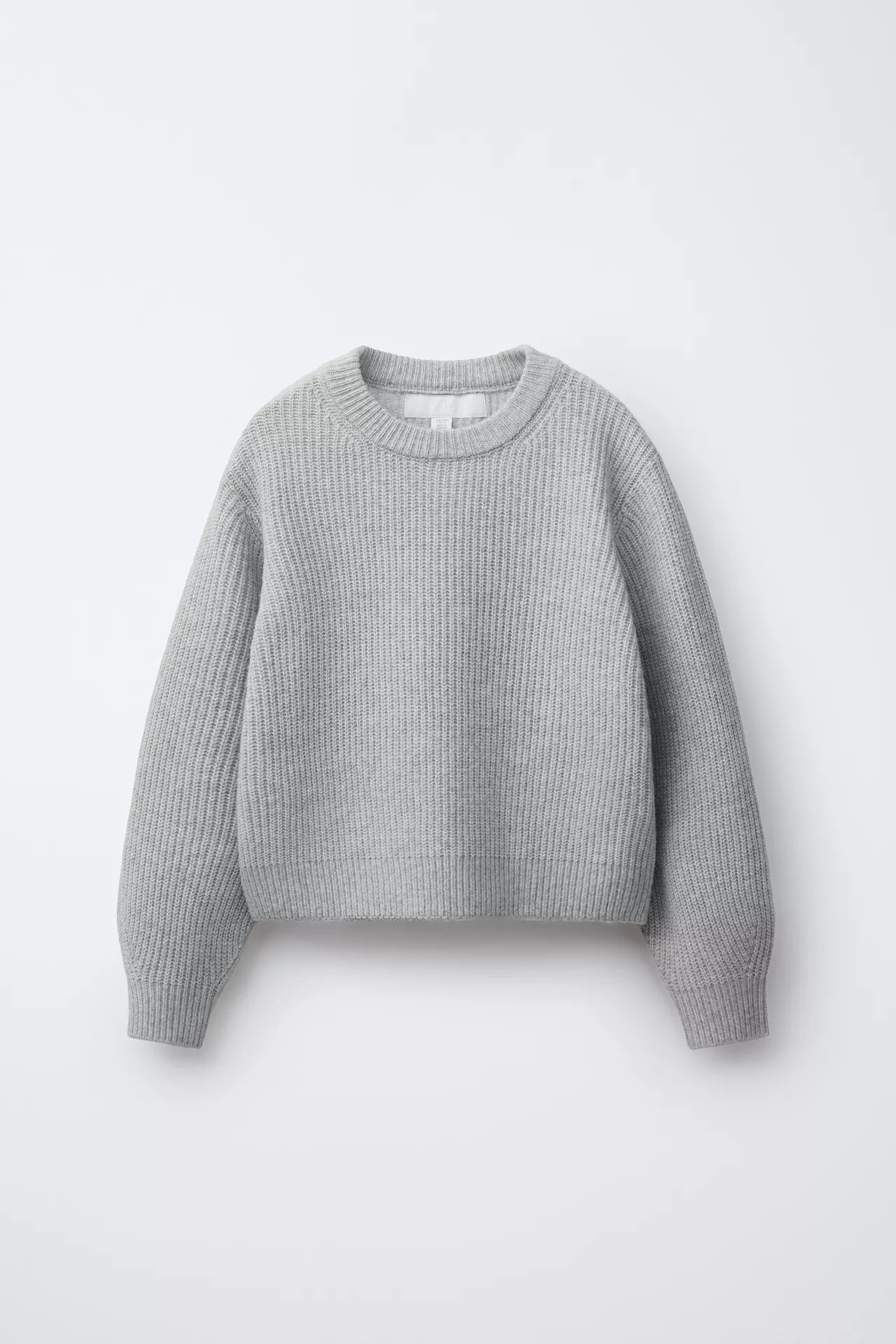 BASIC KNIT SWEATER - GREY