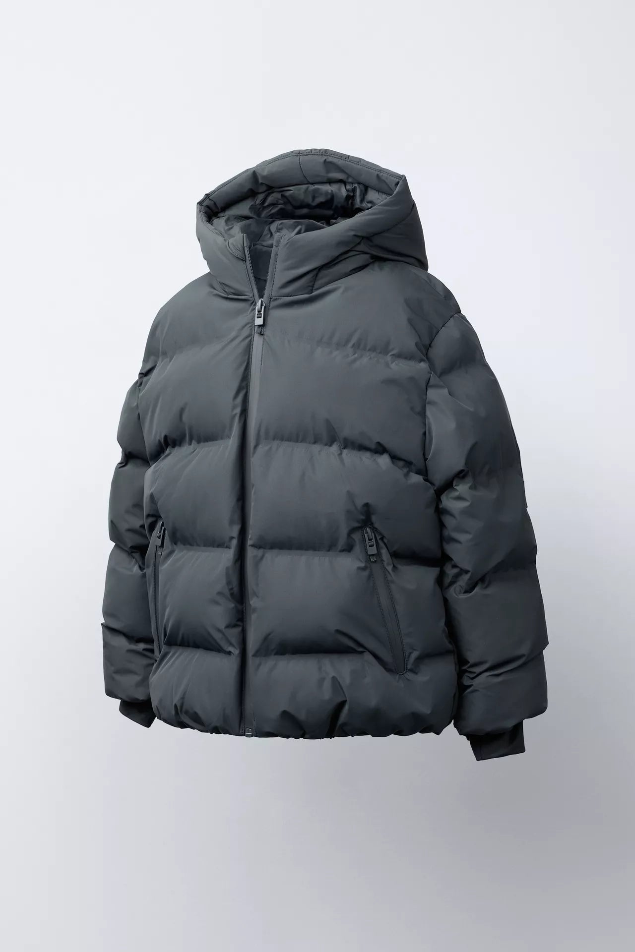 ESSENTIAL PUFFER COAT - CHARCOAL