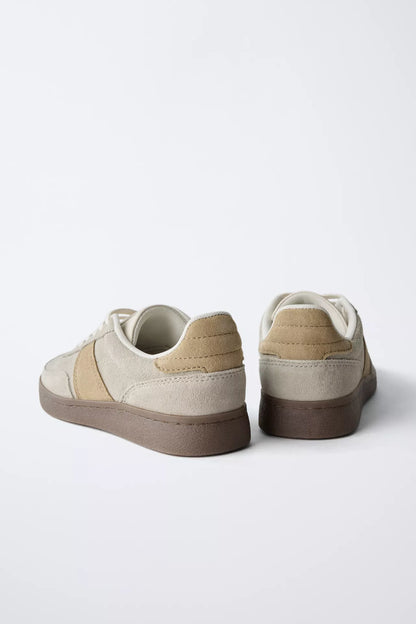 SUEDE TRAINER - GREY