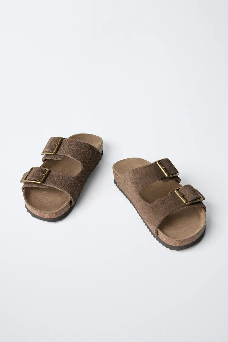 CROSSOVER SANDALS - MOCHA