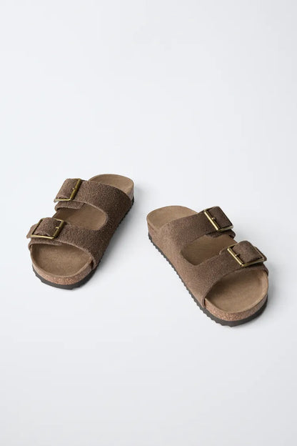 CROSSOVER SANDALS - MOCHA