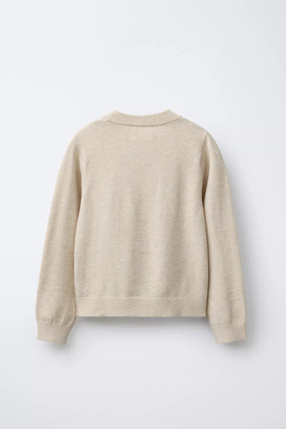BASIC KNIT JUMPER - BEIGE
