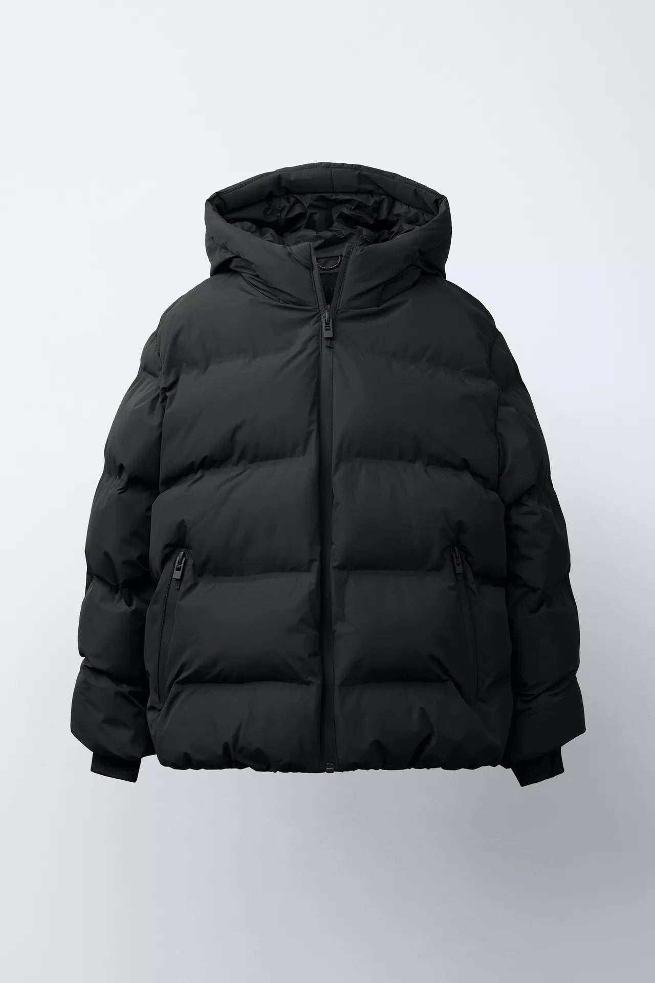 ESSENTIAL PUFFER COAT - BLACK
