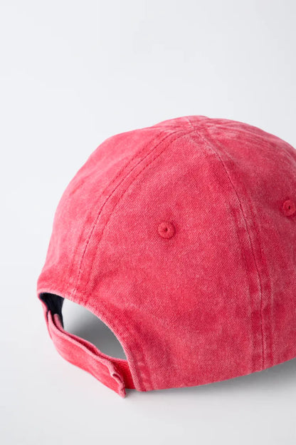 WASHED ESSENTIAL CAP - RED