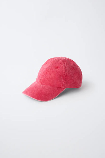 WASHED ESSENTIAL CAP - RED