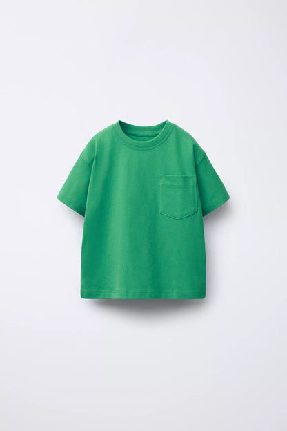 BASIC POCKET LOOK T SHIRT - GREEN