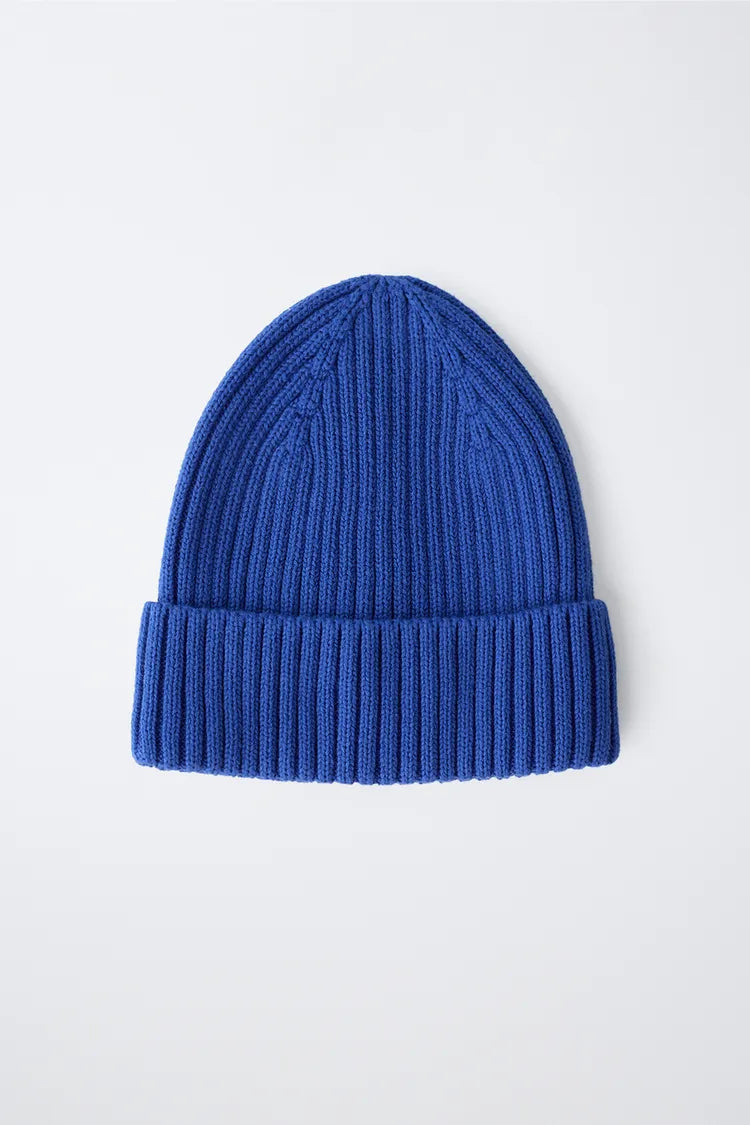 KNIT BEANIE - ROYAL BLUE