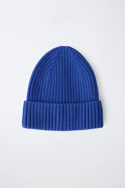 KNIT BEANIE - ROYAL BLUE
