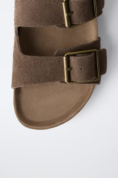 CROSSOVER SANDALS - MOCHA