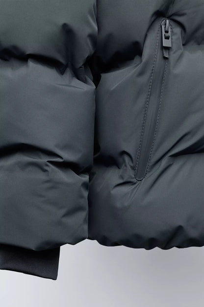 ESSENTIAL PUFFER COAT - CHARCOAL