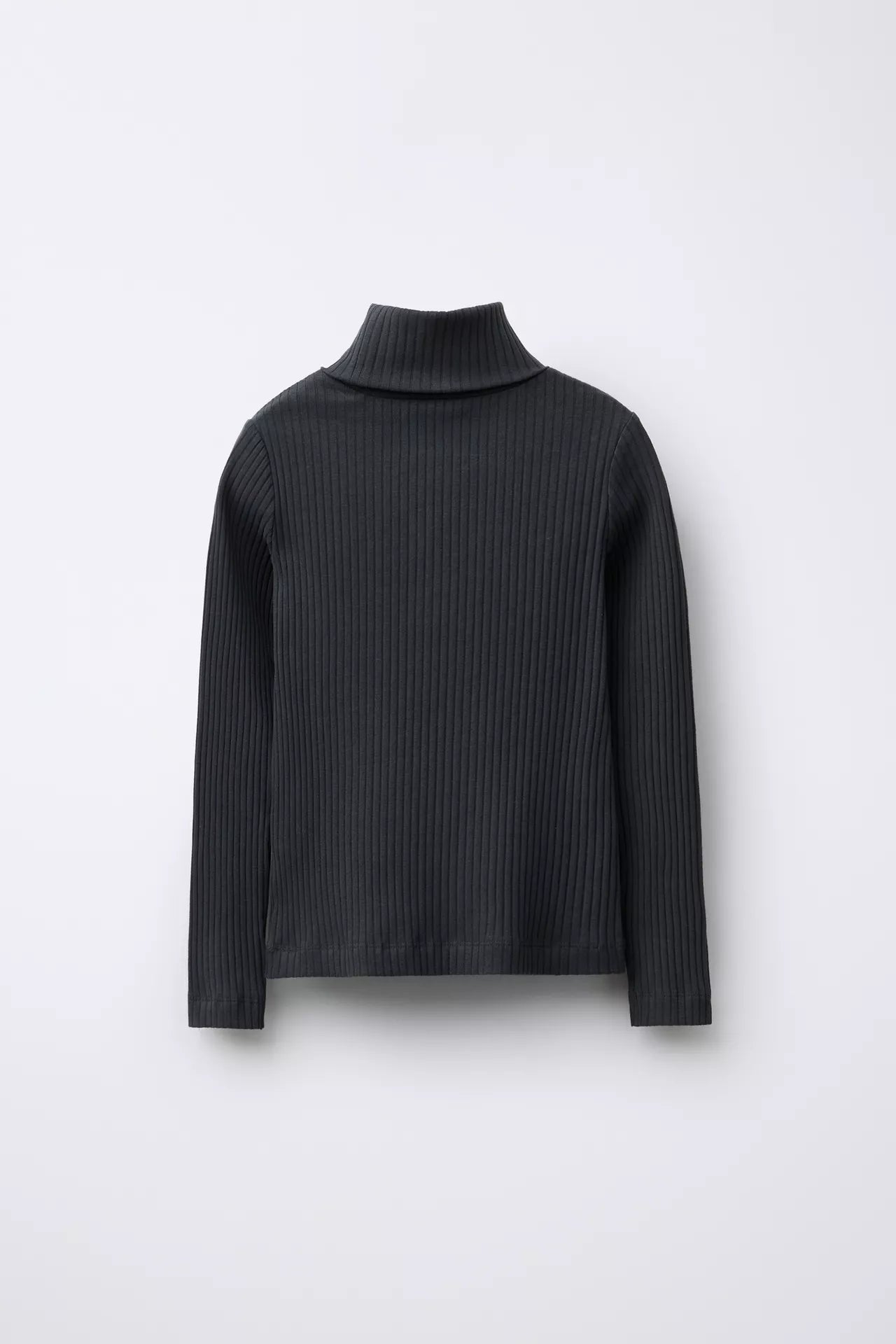 ESSENTIAL RIBBED TURTLE NECK - BLACK