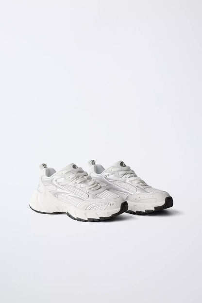 MESH TRAINER - SILVER / WHITE