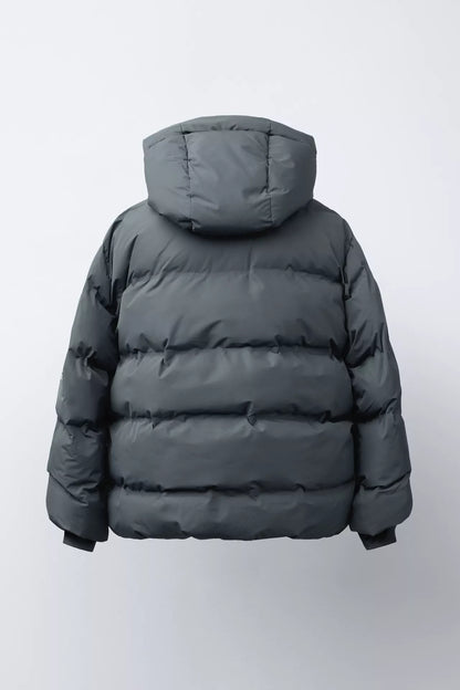 ESSENTIAL PUFFER COAT - CHARCOAL
