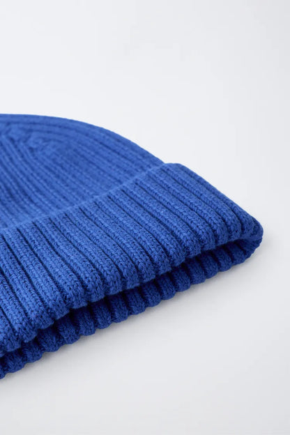 KNIT BEANIE - ROYAL BLUE