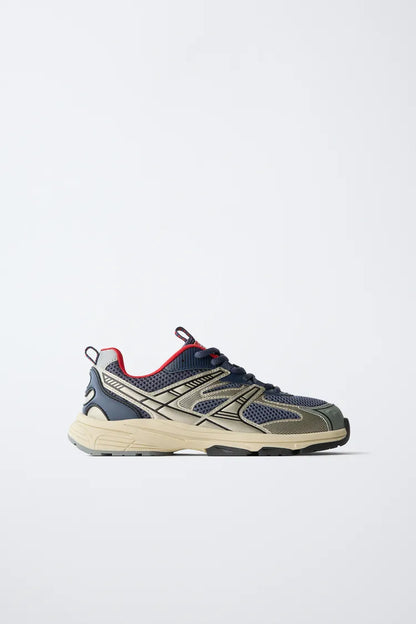 MESH PANEL RUNAWAY TRAINER - NAVY
