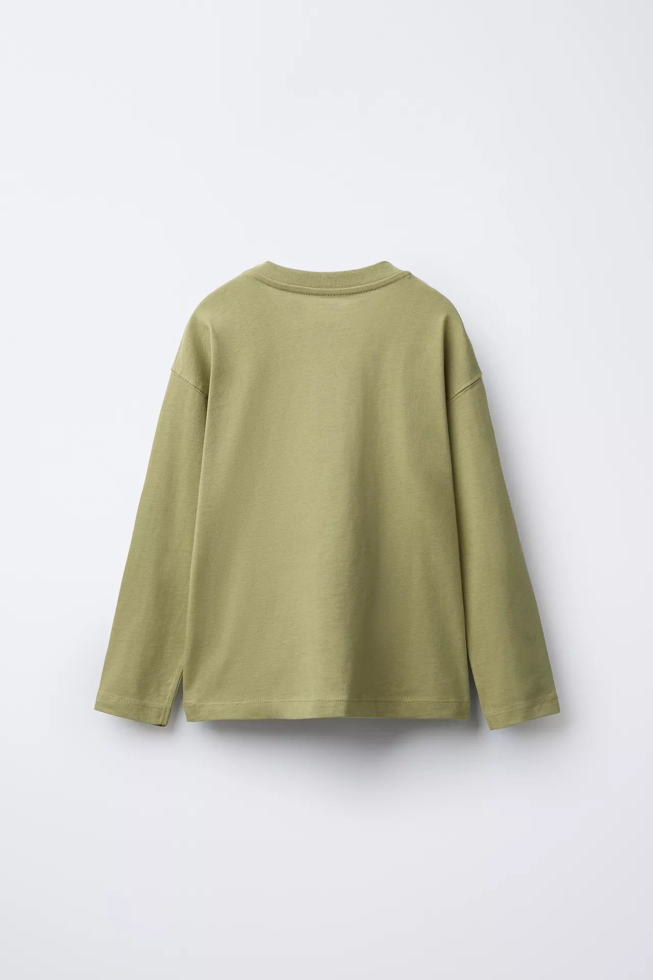 BASIC LONG SLEEVE T SHIRT - KHAKI