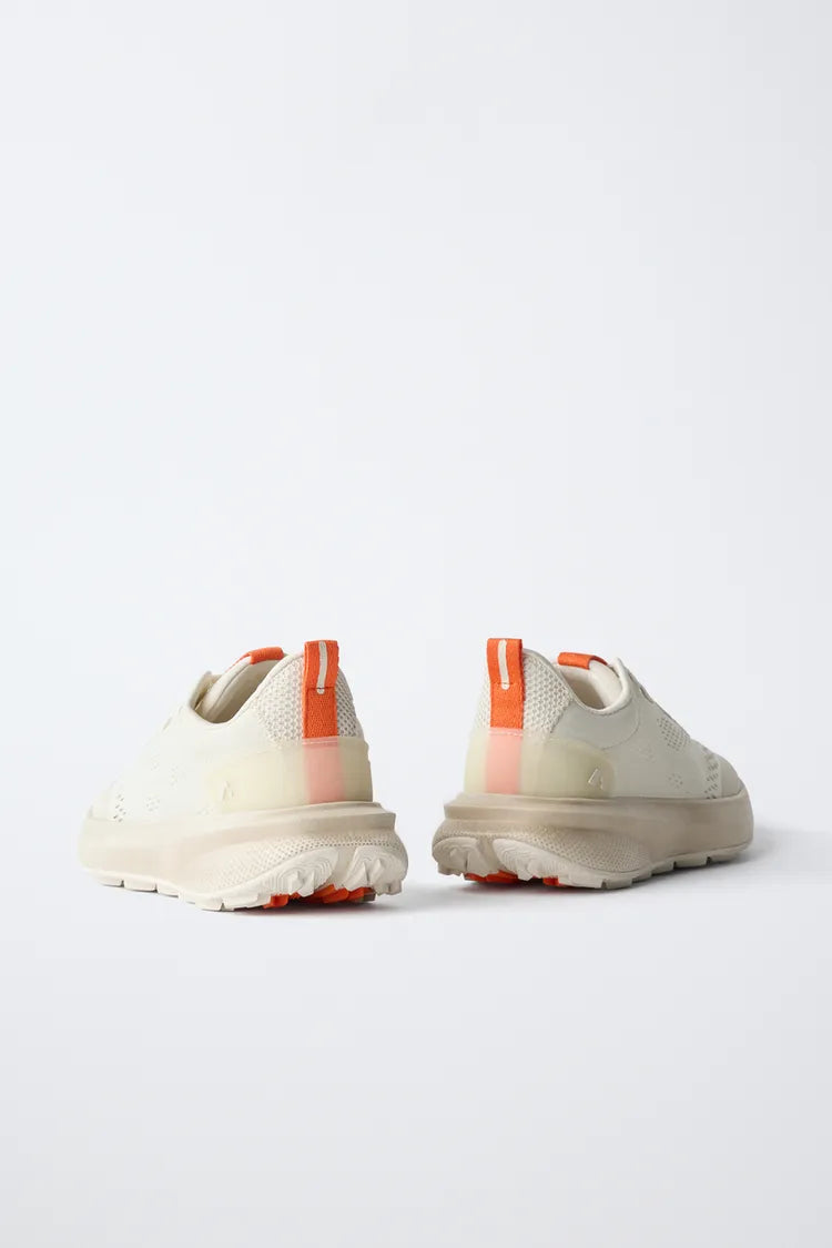 RUNNER TRAINER - OFF WHITE / ORANGE