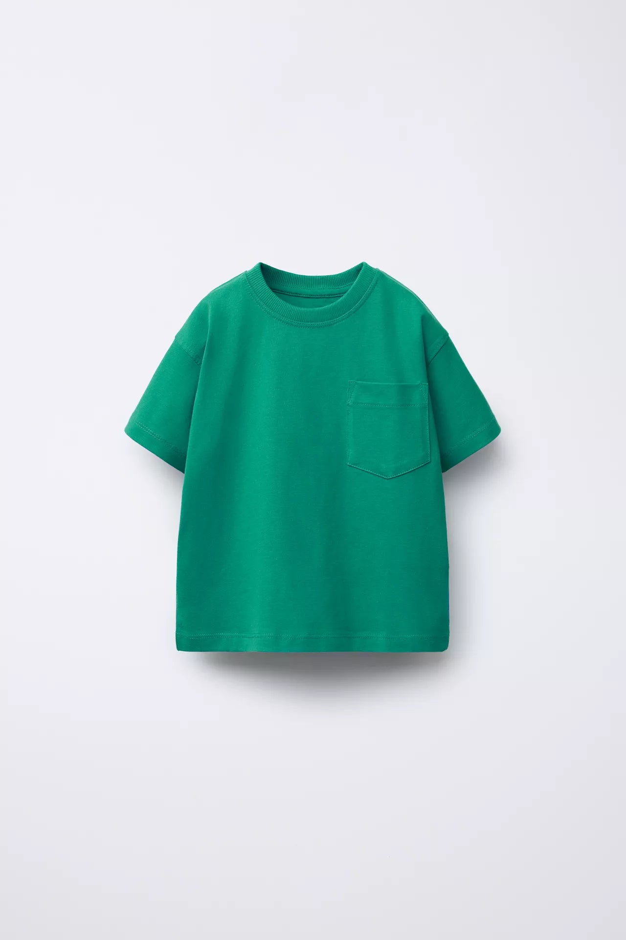 BASIC POCKET LOOK T SHIRT - SAGE