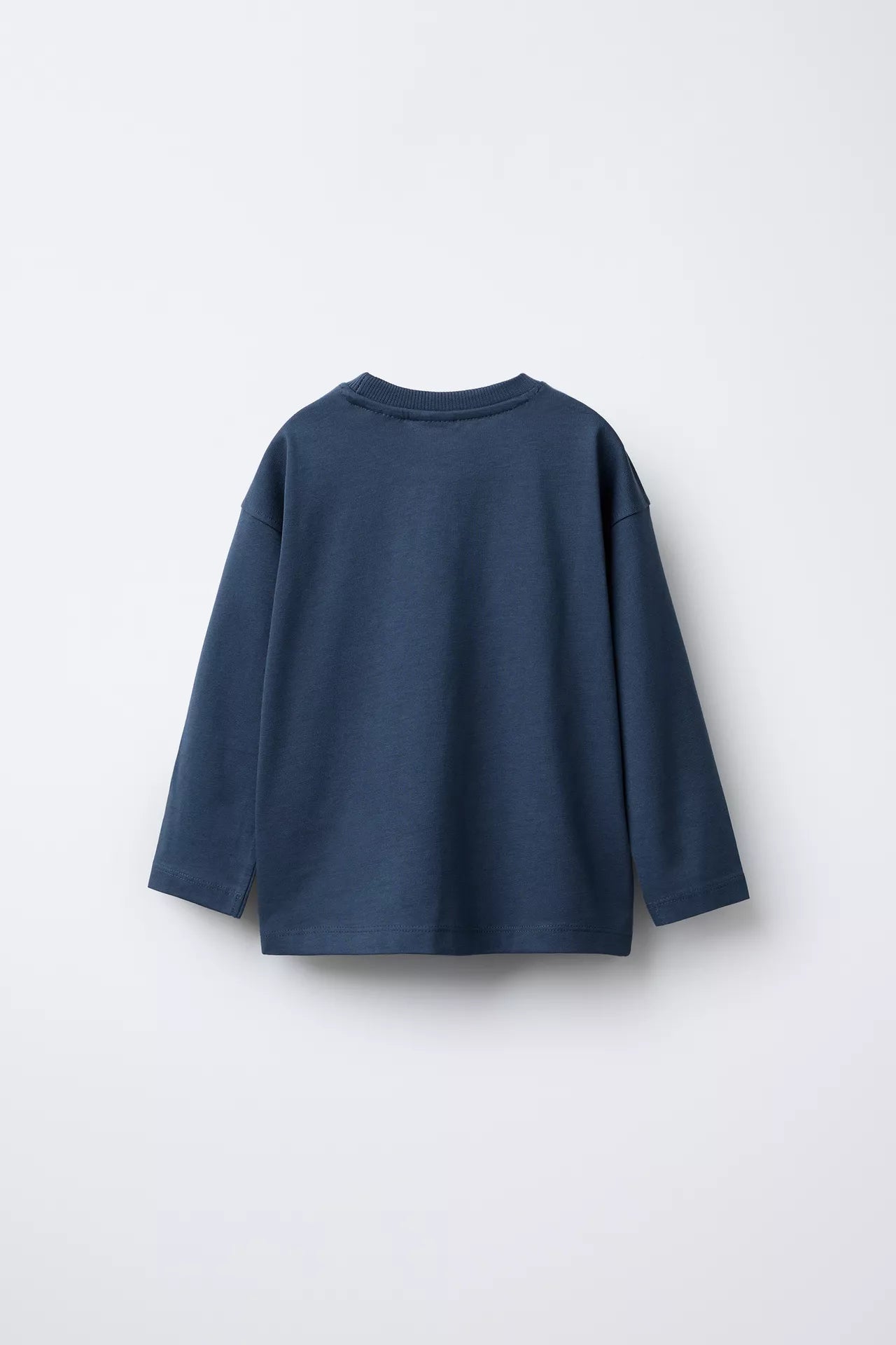 BASIC LONG SLEEVE T SHIRT - NAVY