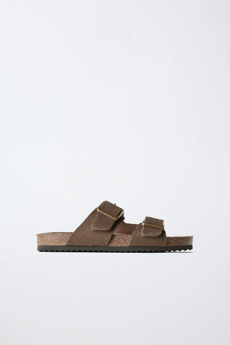 CROSSOVER SANDALS - MOCHA