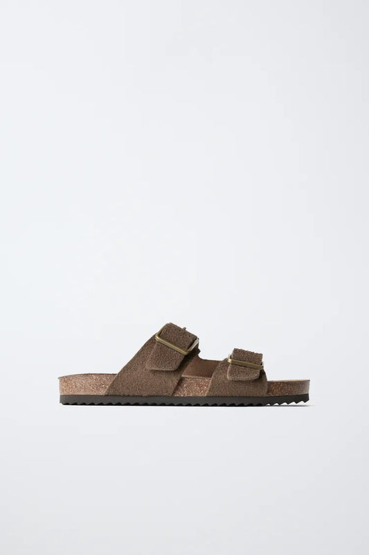 CROSSOVER SANDALS - MOCHA