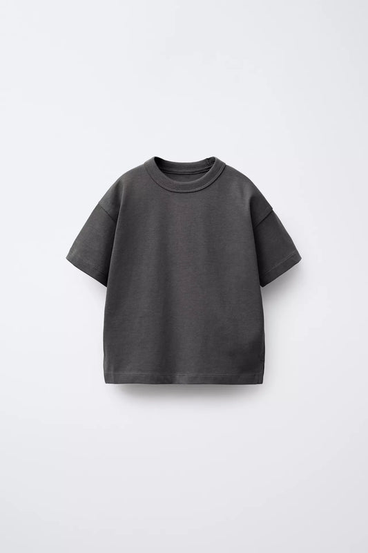 BASIC HEAVYWEIGHT T SHIRT - CHARCOAL