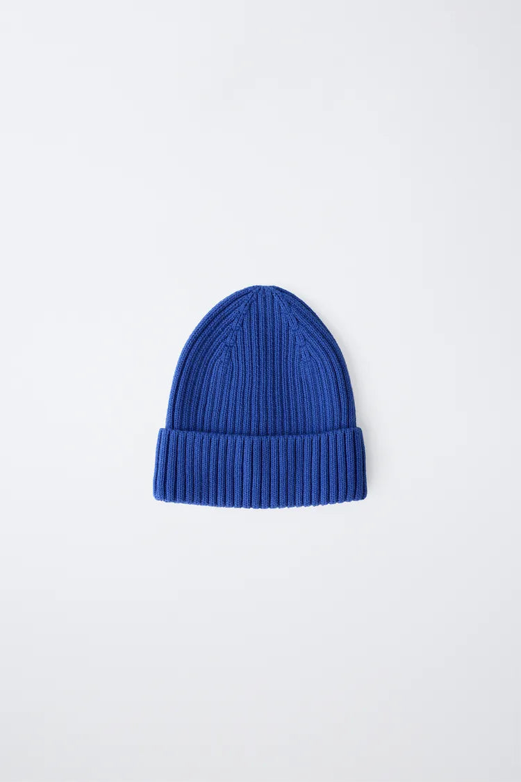KNIT BEANIE - ROYAL BLUE