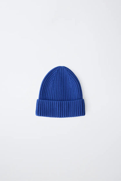 KNIT BEANIE - ROYAL BLUE